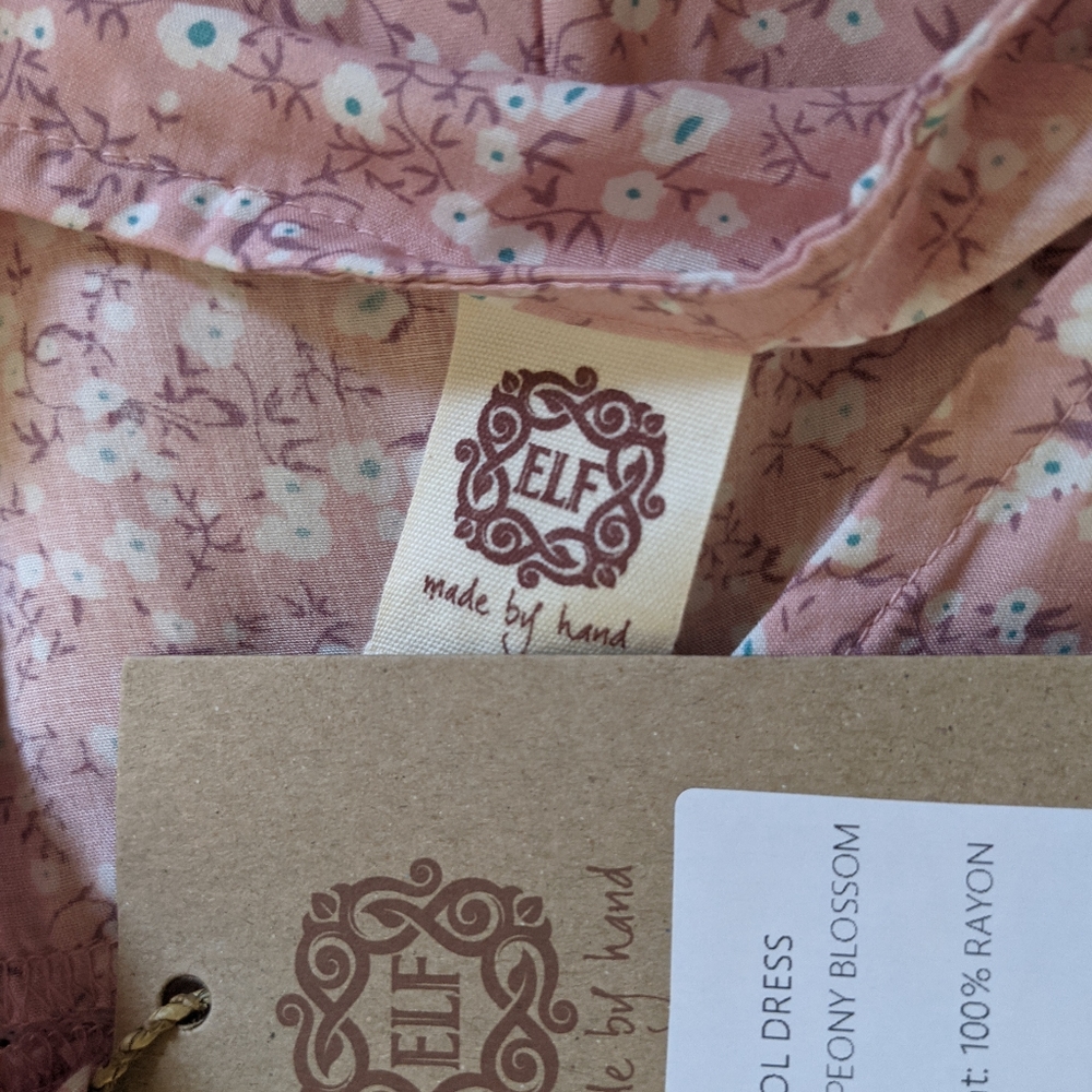 🦋LAST🦋 NWT Bali ELF Del Sol Dress, Peony Blossom, Size Large - Picture 4 of 7